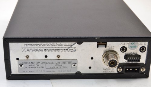 Radio CB Galaxy DX-929 40 canales sin cable de alimentación encendido ver video #2 - Imagen 9 de 13