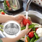 Stackable Stainless Steel Steamer Basket with Handle for Food Steaming