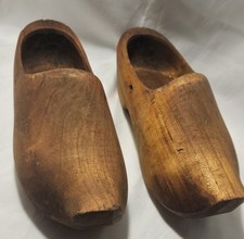 Old Vintage Wood Holland Dutch Clogs Dutch Wood Shoes Hand Carved