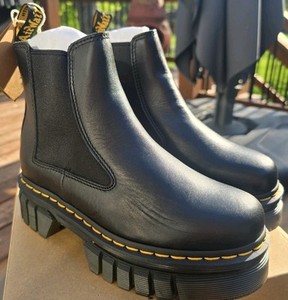 Dr.Martens ドクターマーチン AUDRICK 3ホール UK4 Audrick Nappa Leather Platform Shoes in Black | Dr. Martens
