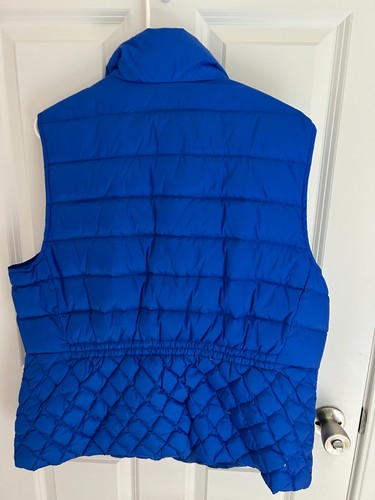 Talbot's Women's XL Blue Quilted Down Filled Puffer Vest - Picture 3 of 3