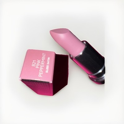 Mac Ximal Sleek Satin Lipstick 821 PINK PEPPERMINT - Full Size 3.5 g / 0.12 X