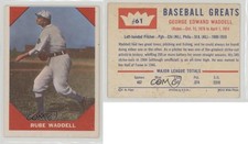 1960 Fleer Baseball Greats Rube Waddell #61 HOF