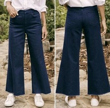 FRANK  EILEEN Galway Gaucho Jean In 2008 Rinse Dark Blue Wash High Rise Size 29