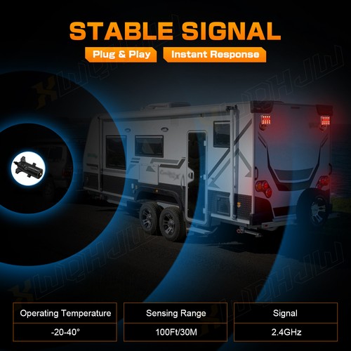 2X LED Magnetic Wireless Trailer TailLight For Trailer-Truck Automotive US⭐ - Picture 8 of 10