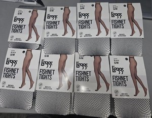 L'eggs Fishnet Tights Black L/XL Soft 21778-Bonus Buy Extra