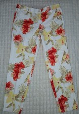 Talbots The Weekend Chino Sz 8P Floral Preppy NWOT