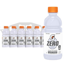 Gatorade G Zero Thirst Quencher, Glacier Cherry, 12 Ounce Bottles, 12 Count