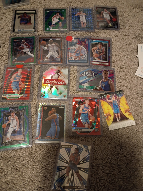 2024 & 2025 Panini & Topps Rookie Card Lot OKC Thunder Select, Prizm, Mosaic+ 🔥