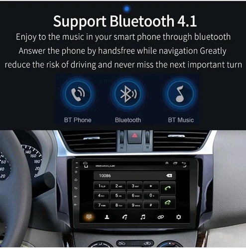 APPLE CARPLAY ANDROID FOR 2013-2018 NISSAN SENTRA 10.1" CAR STEREO RADIO PLAYER - Foto 4 di 8