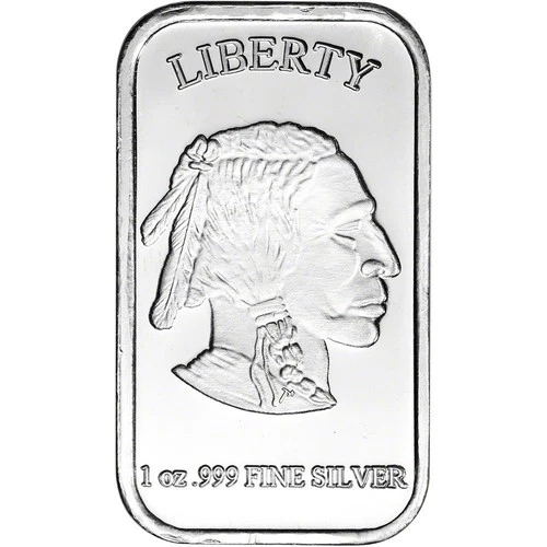 1 oz Silver Bar Liberty Indian Head Buffalo Troy Ounce .999 Sealed God We Trust