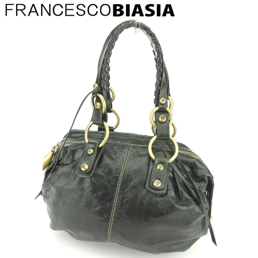 Francesco Biasia Green Leather Exterior Bags & Handbags for Women