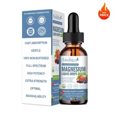 Magnesium Glycinate Liquid Drop High Potency Promotes Nerv Relief Sleep Support