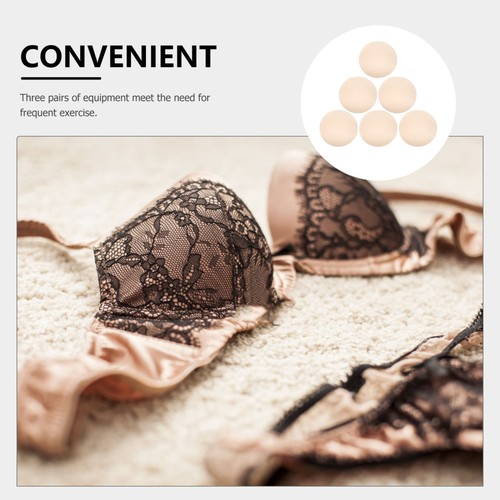 3 Pairs Round Bra Inserts Pads: Removable Round Inserts For Bra Cups Bikinis - Picture 8 of 12