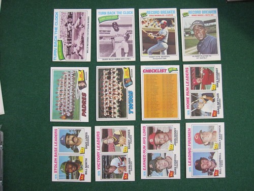 1977 Topps (12) Different Baseball Card Lot M Schmidt, Checklists, Team Cards EX