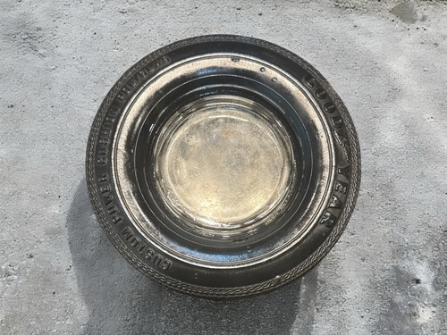 Vintage Tire Ashtray - Goodyear custom power cushion Polyglas tire - Bild 7 von 7