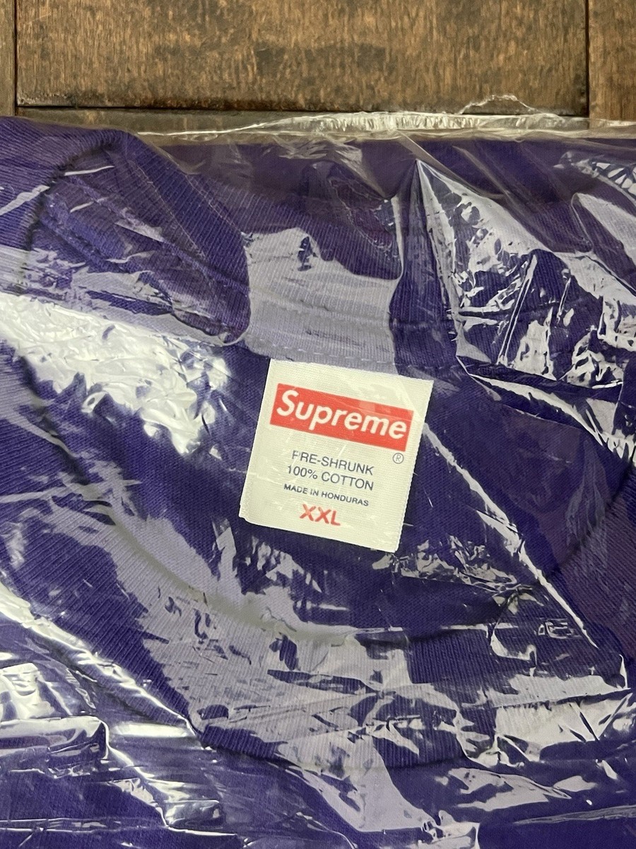 Supreme FW25 Stick Graphic Print Box Logo Tee Purple Size
