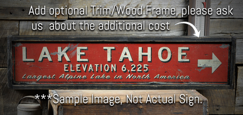 Custom Garage Mahal Est Date Sign - Rustic Hand Made Distressed Wood - Picture 3 of 3