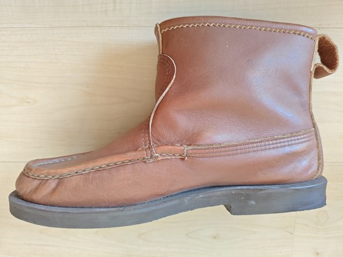 Russell Moccasin Knock A'bout Boots Knockabout US 8.5 EE Brown with Box - Picture 15 of 21