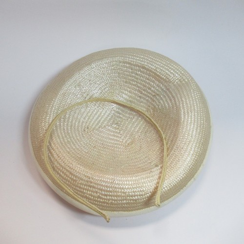London Couture Jane Taylor Occasion Hat Pink Ivory Band Fascinator Preloved - Picture 3 of 24
