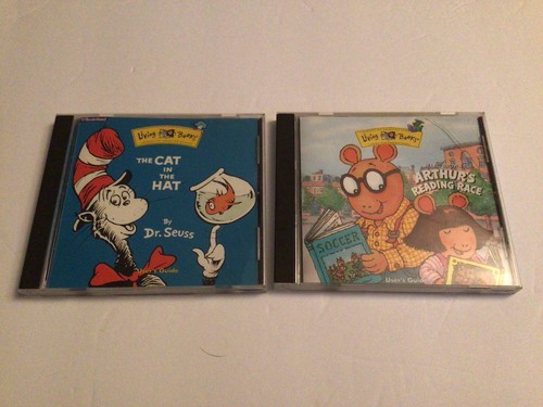 Living Books lot of 2 CD-ROM - Cat In TheHat and Arthur's reading race - Picture 1 of 6