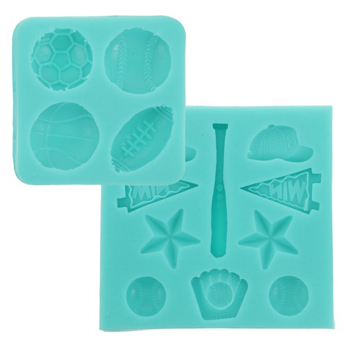  2 Stück Silikon Ball Form Schokolade Formen für Sport Baseball Kochen - Bild 5 von 12