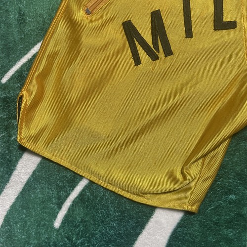 Milano Di Rouge Shorts adult xxs Tyson yellow Spell Out black Athletic Short - Picture 2 of 23