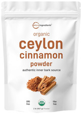 Organic Ceylon Cinnamon Powder, 2 Lb  Premium Sri Lanka Source  Sweet  Earthy
