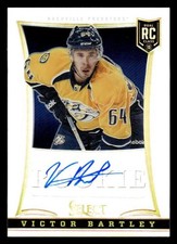 2013 PANINI SELECT VICTOR BARTLEY 225 NRMT-MT RC AUTOGRAPH PRIZM 62/99 PREDATORS