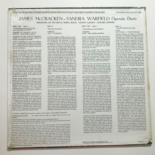 JAMES McCRACKEN: SANDRA WARFIELD: Othello Carmen Aida (Vinyl LP Record Sealed) - Picture 2 of 2
