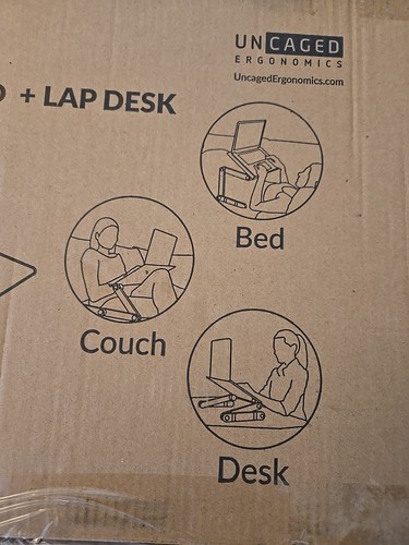 WORK EZ BEST XL VERSTELLBARER LAPTOPSTÄNDER LAP DESK WEBS-B - SCHWARZ - Bild 4 von 5
