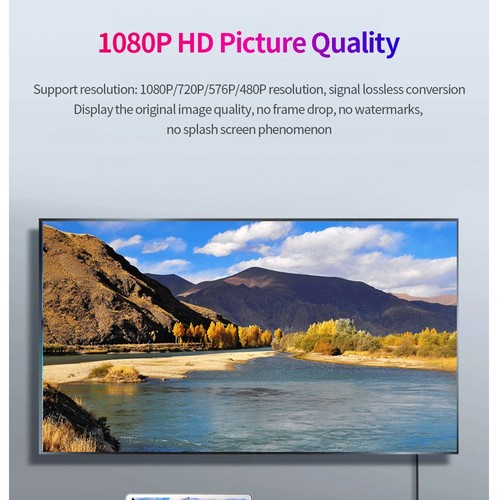 Câble Convertisseur Displayport Mâle vers VGA Femelle 1080p - Adaptateur Vidéo - Bild 9 von 14