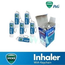 Vicks Keychain Inhaler Relief for Cold Sinus Nasal Congestion - 6 Pcs II US Ship
