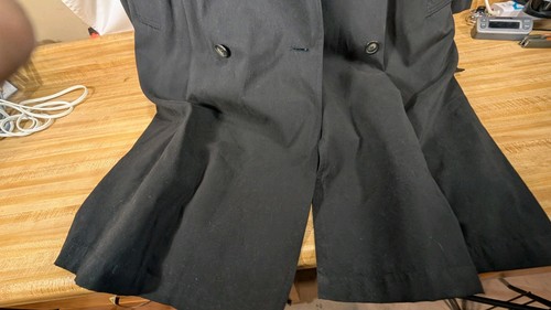 Ralph Lauren Trench Nero Uomo 40S Qualità Trench Coat Fodera Zip - Foto 14 di 23