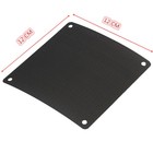 20PCS PC Cooler Fan PVC Cover Computer Mesh - 120x120mm (Black)