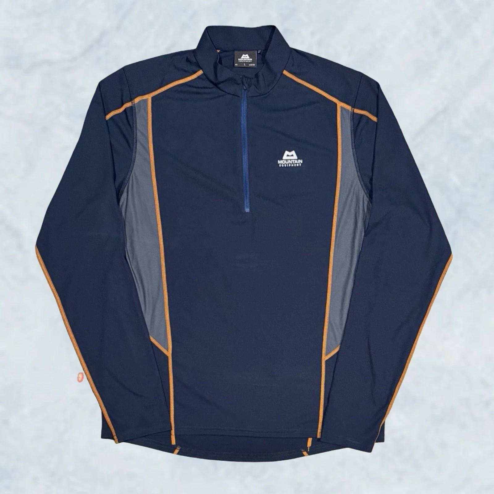 Mens Mountain Equipment Ignis 1/4 Zip Technical Base Layer Top Gym (Size L) U97