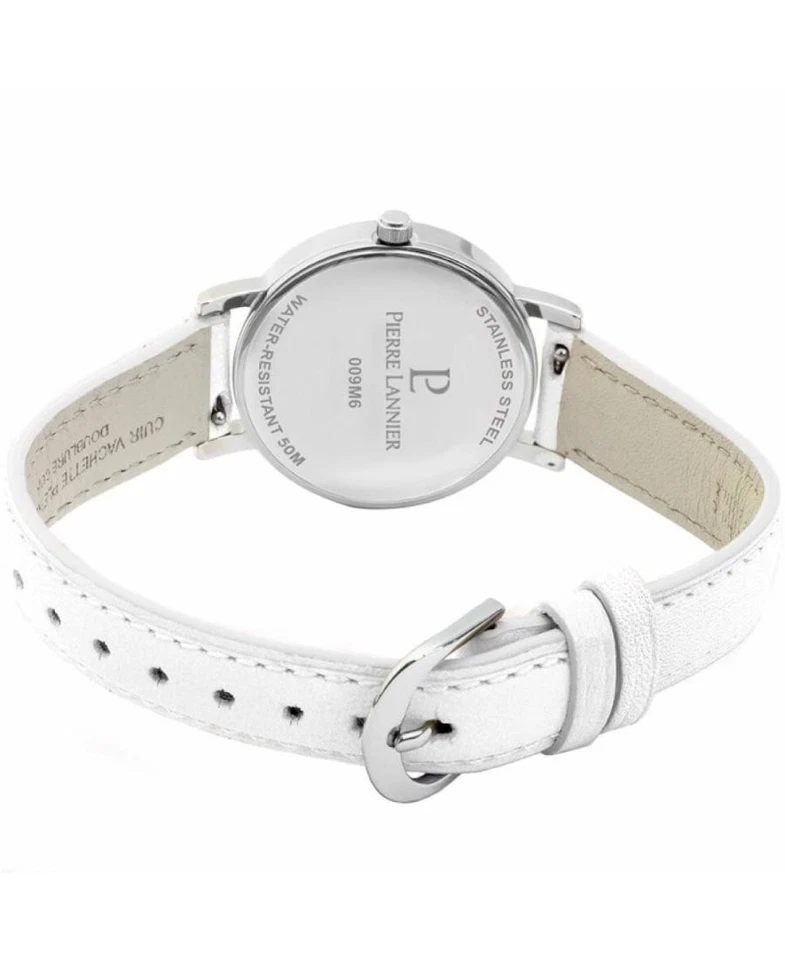 PIERRE LANNIER Mujer Analógico Cuarzo Informal Reloj Clásico Vestido Esfera Blanca Impermeable Foto 4 de 4