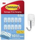 Command CL067-10NA Plastic Small Wire, 10 Hooks, 12 Strips-Easy to Open S 