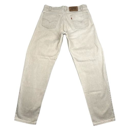 Vintage Levi's Jeans Men 34x32 550 Relaxed Tapered Orange Tab USA Made Tan Denim - Picture 2 of 16