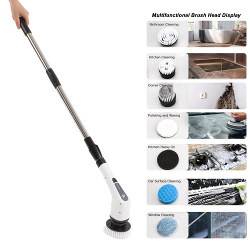 7 in 1 Multifunctional Electric Cleaning Brush USB Rechargeable Handheld Power - Picture 7 of 12