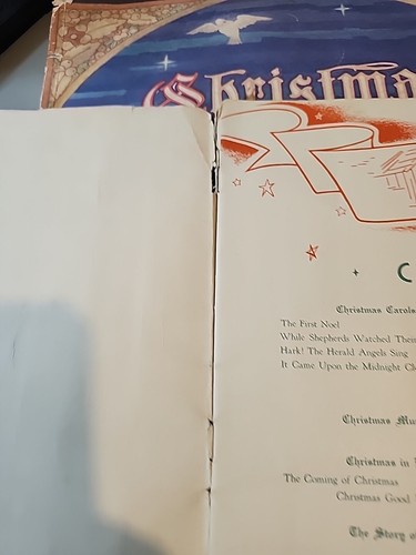 A Merry Christmas in Song Verse and Story, Piano Sheetmusic Pretty Rough Looking - Picture 13 of 19