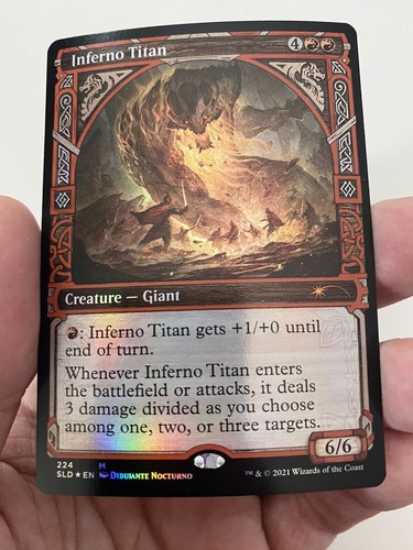 Inferno Titan *FOIL* SECRET LAIR: Kaldheim MT/NM MTG Combined Ship -TCGshowcase- - Picture 8 of 9