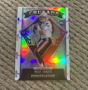 2021 Rookies & Stars Mac Jones Crusade Silver Prizm Rookie Card #CR-24 Patriots
