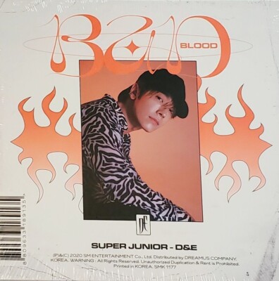SEALED Super Junior D&E Bad Blood Hot Blood Donghae Version D 4th Mini Album