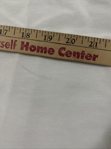 VTG Lee Polo Golf Shirt Mens XL Oversized 90s White Pique Knit 100% Cotton - New - Picture 7 of 9