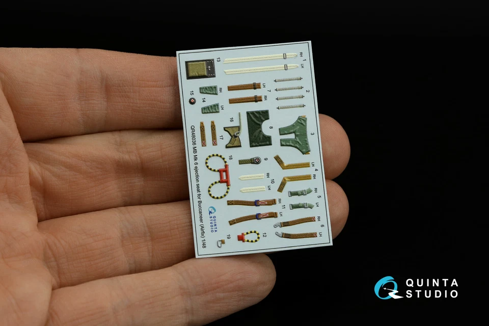 Siège éjectable Quinta Studio 1/48 Mo Mk 6 pour Buccaneer (Airfix), 2 pièces - Photo 3/4