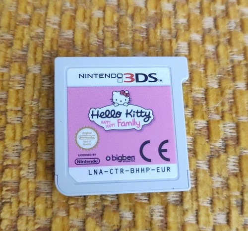 NINTENDO 3DS 2DS - Boîte + Notice + Jeu Hello Kitty Happy Happy Family - Imagen 2 de 8