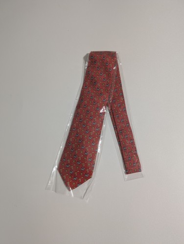 NEW Safari Red JOS. A. Bank The Miracle Collection 100% Silk Tie Pattern Tag - Picture 3 of 5