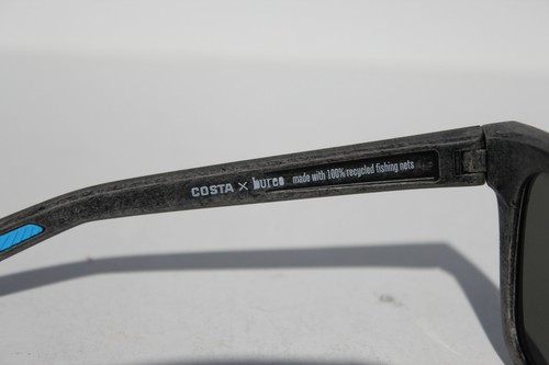COSTA DEL MAR Caldera 580 POLARIZED Sunglasses Net Gray Black/Gray 580G NEW - Picture 6 of 9