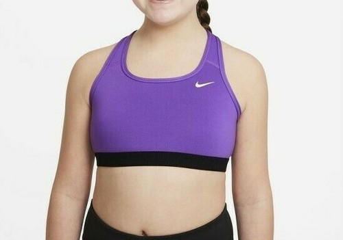 Nike Swoosh Big Kids' (Girls') Sports Bra (Extended Size) SIZE M NEW WITH TAGS - Picture 1 of 3